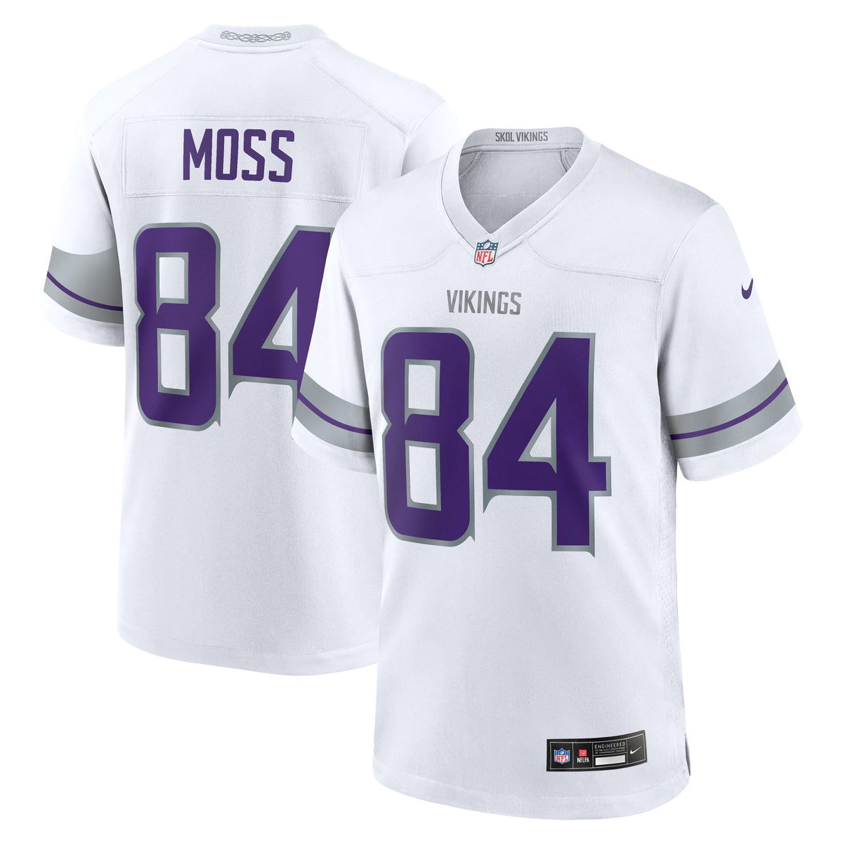 Men's Minnesota Vikings Randy Moss Nike Purple Classic Retired Player Game Jersey