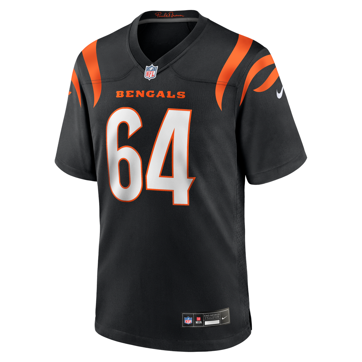 Men's Cincinnati Bengals Ted Karras Nike Black Game Player Jersey