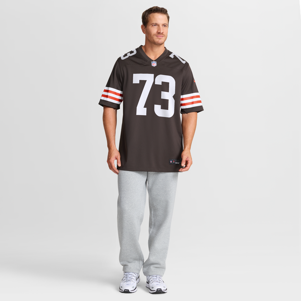 Men's Cleveland Browns Joe Thomas Nike White Retired Game Player Jersey