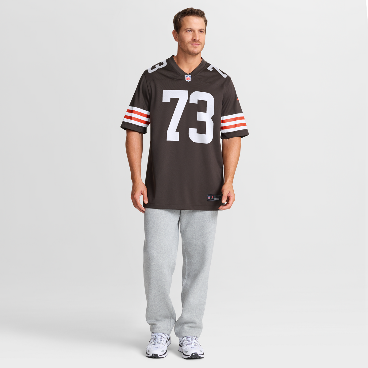 Men's Cleveland Browns Joe Thomas Nike White Retired Game Player Jersey