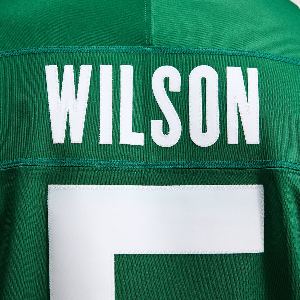 Men's New York Jets Garrett Wilson Nike Legacy Green Team Vapor F.U.S.E. Stitched Limited Jersey