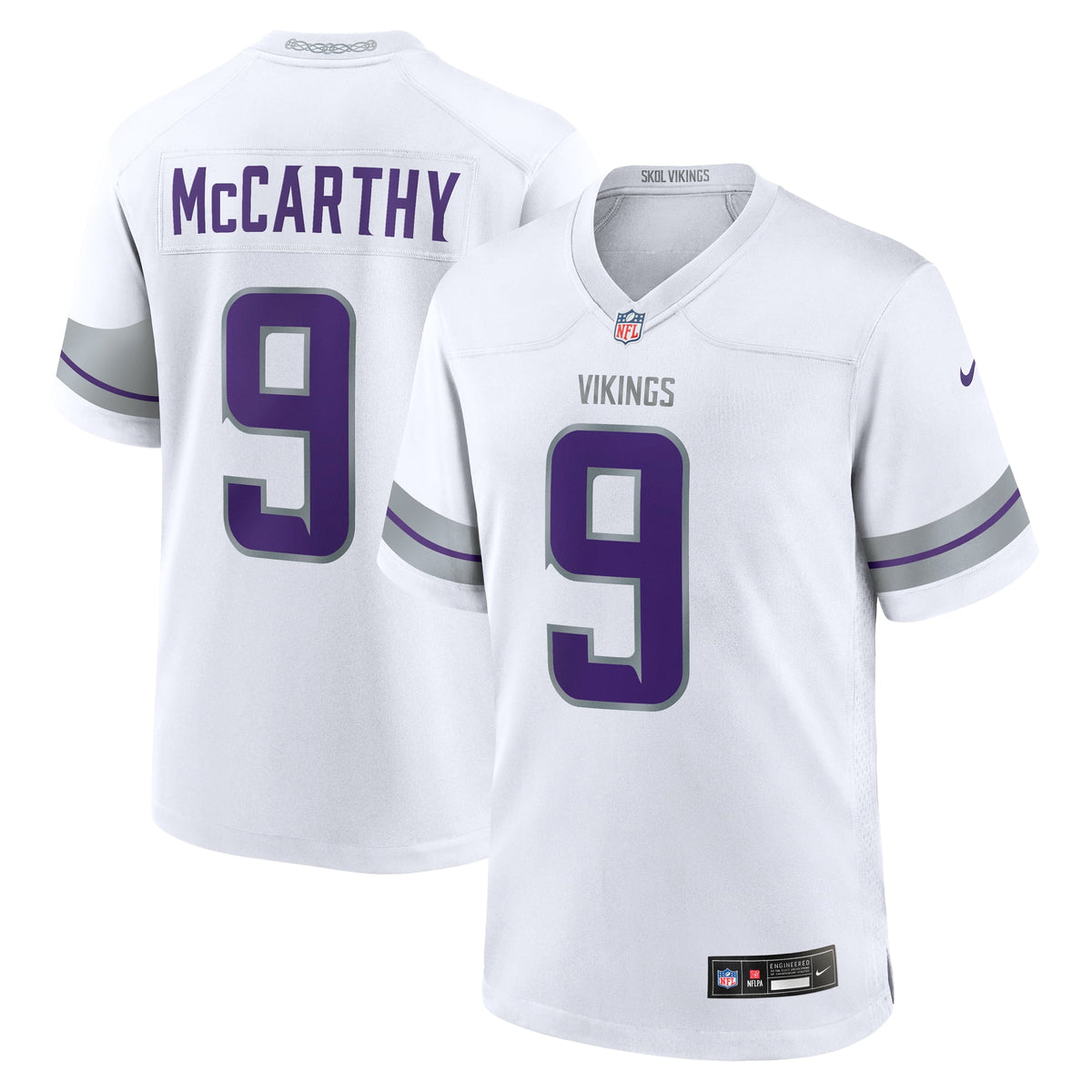 Men's Minnesota Vikings J.J. McCarthy Nike Purple  Player Game Jersey