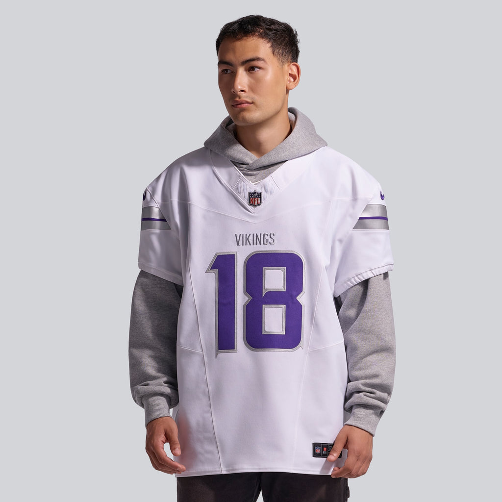 Men's Minnesota Vikings Justin Jefferson Nike White Alternate Vapor F.U.S.E. Elite Player Jersey