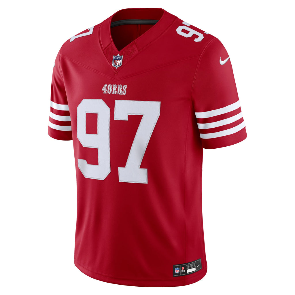 Men's San Francisco 49ers Nick Bosa Nike Scarlet Team Vapor F.U.S.E. Stitched Limited Jersey