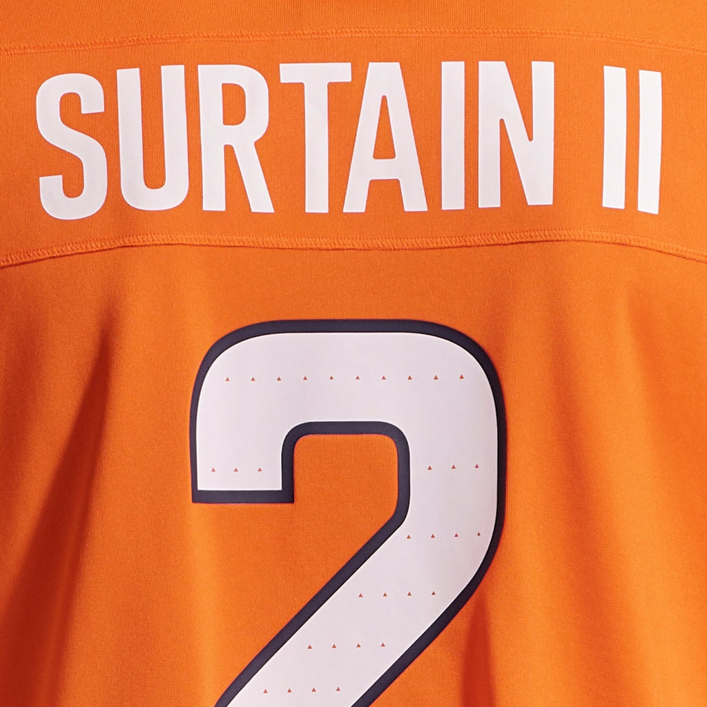 Men's Denver Broncos Patrick Surtain II Nike Orange Team Game Jersey