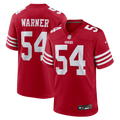 Men's San Francisco 49ers Fred Warner Nike Scarlet Player Game Jersey