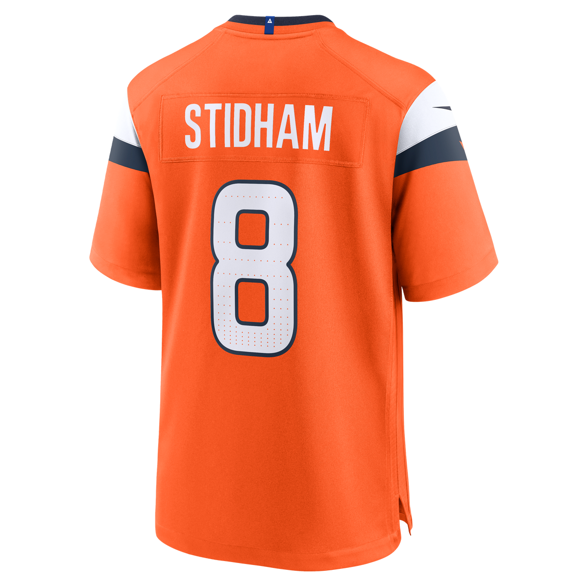 Men's Denver Broncos Jarrett Stidham Nike  Orange Team Game Jersey