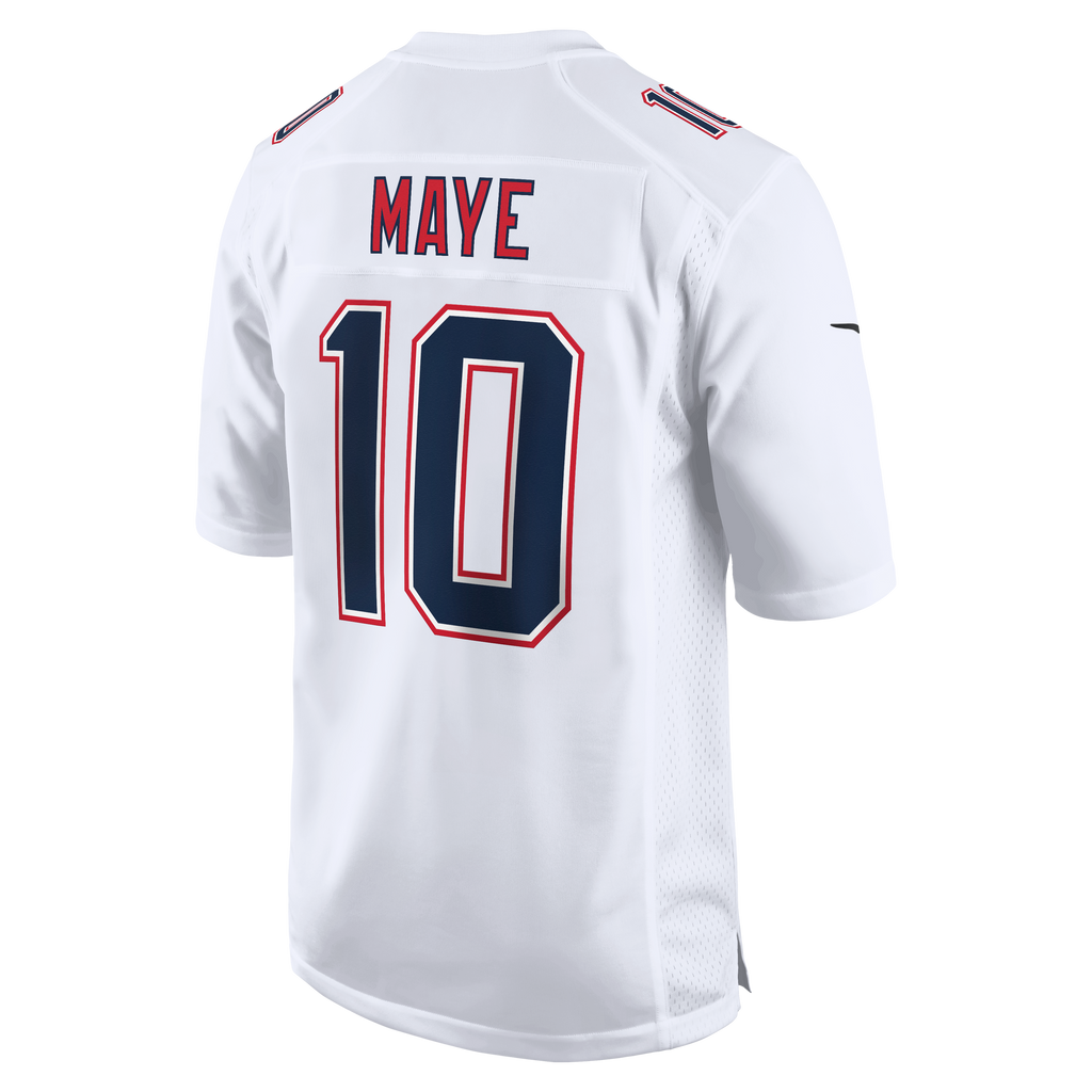 Men's New England Patriots Drake Maye Nike Carbon Black Game Jersey