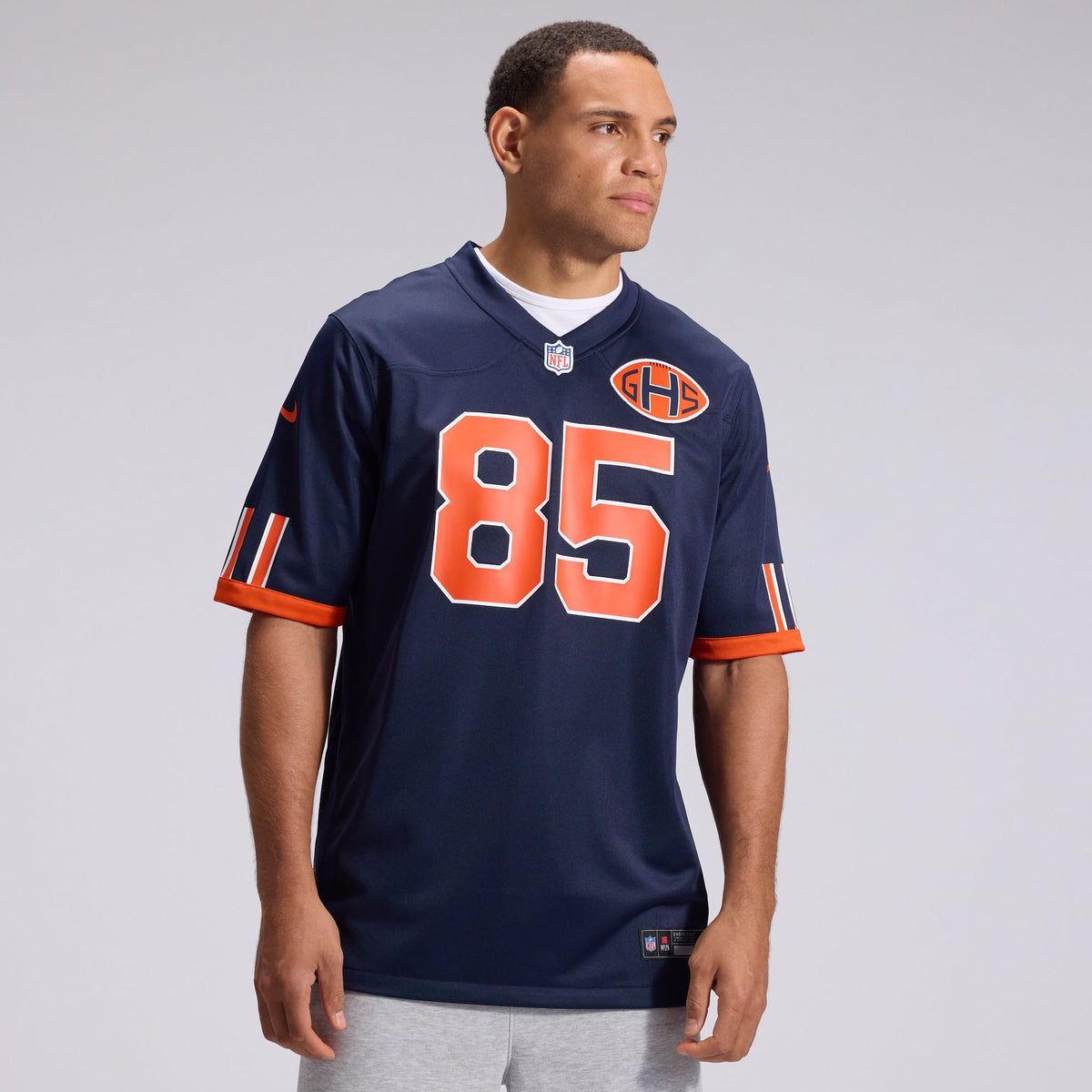 Men's Chicago Bears Cole Kmet Nike Navy 2026 Rivalries Collection Game Jersey