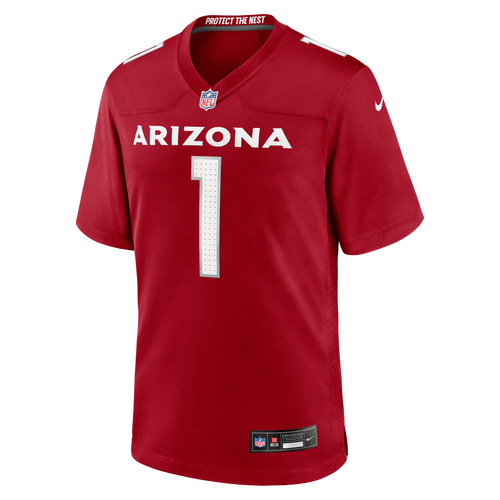 Men's Arizona Cardinals Number 1 Dad Nike Cardinal Game Jersey
