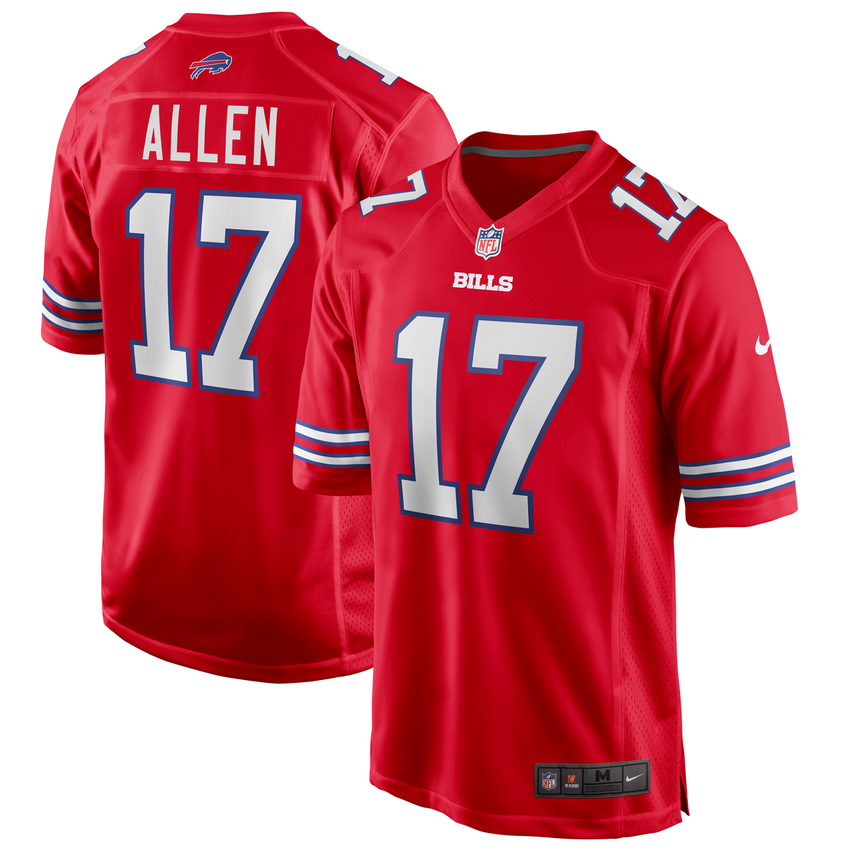 Men's Buffalo Bills Josh Allen Nike White Game Player Jersey