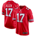 Men's Buffalo Bills Josh Allen Nike Red Alternate Game Player Jersey