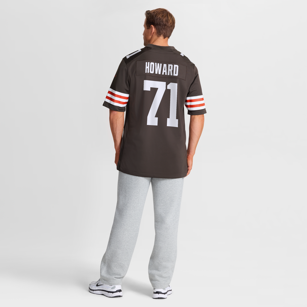 Men's Cleveland Browns Tytus Howard Nike  Brown Team Game Jersey
