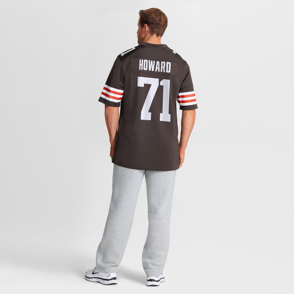 Men's Cleveland Browns Tytus Howard Nike  Brown Team Game Jersey