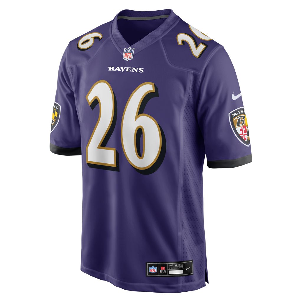 Men's Baltimore Ravens Rasheen Ali Nike  Purple Team Game Jersey