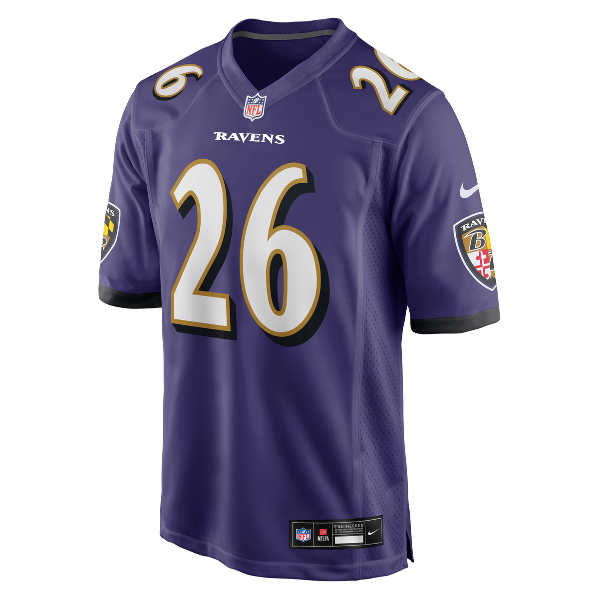 Men's Baltimore Ravens Rasheen Ali Nike  Purple Team Game Jersey
