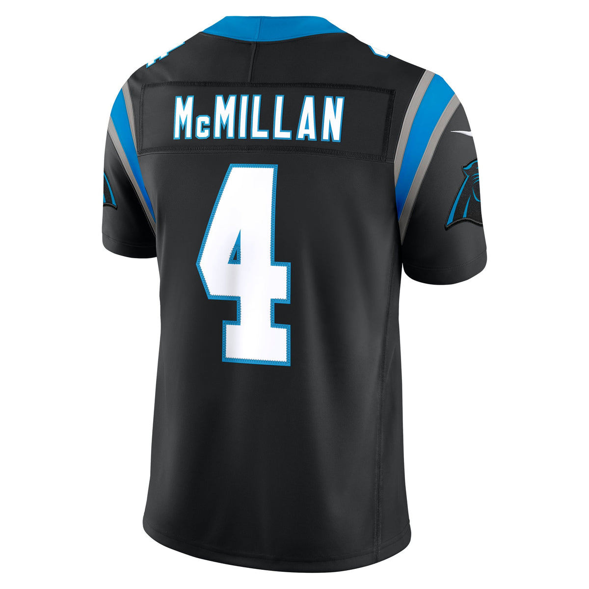 Men's Carolina Panthers Tetairoa McMillan Nike Black Team Vapor F.U.S.E. Stitched Limited Jersey