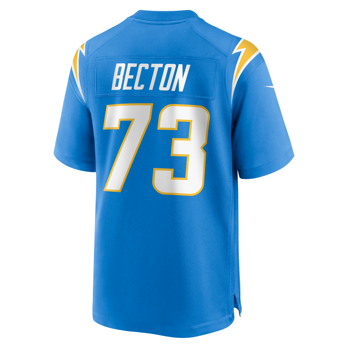 Men's Los Angeles Chargers Mekhi Becton Nike  Powder Blue Team Game Jersey