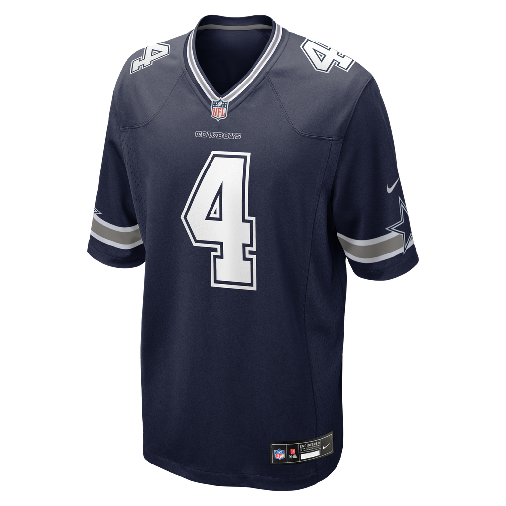 Men's Dallas Cowboys Dak Prescott Nike White Game Team Jersey