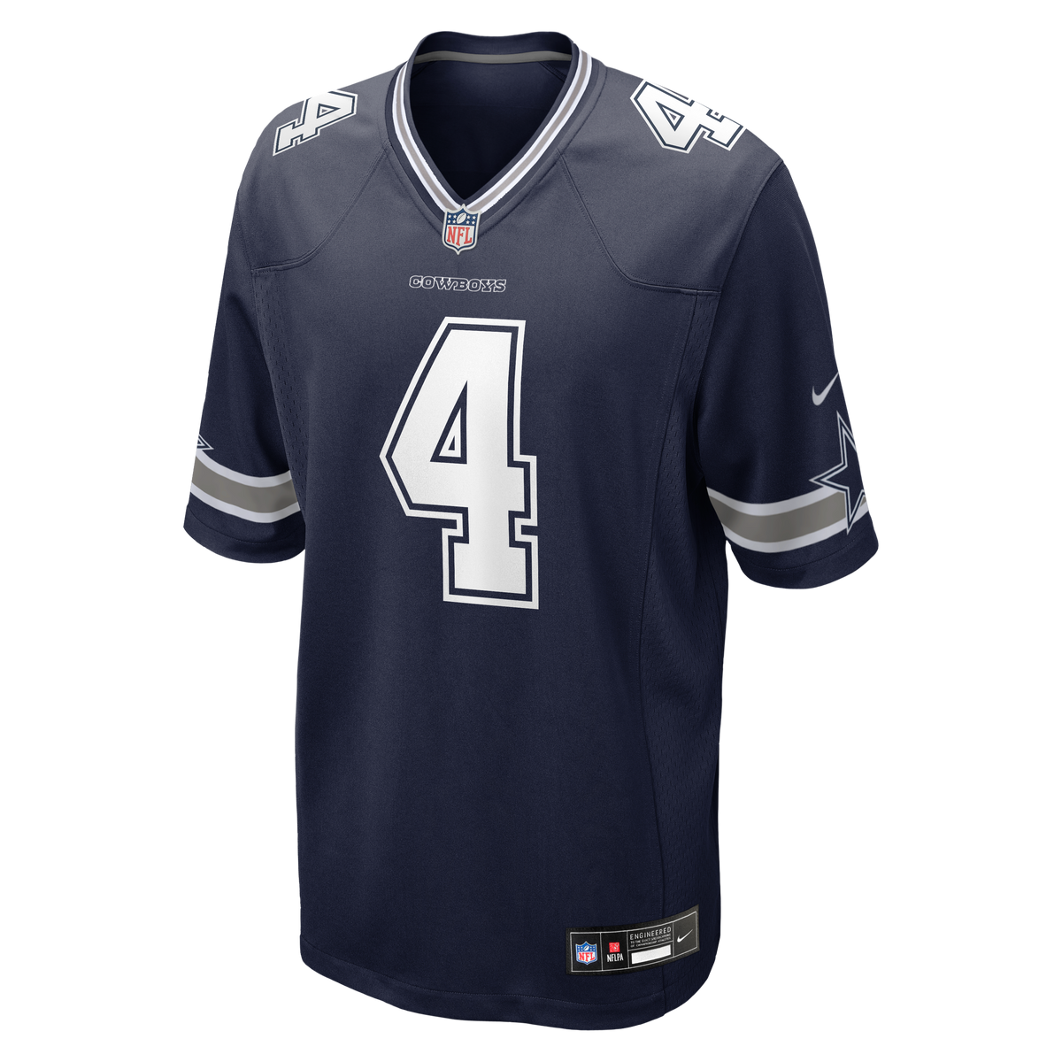 Men's Dallas Cowboys Dak Prescott Nike White Game Team Jersey