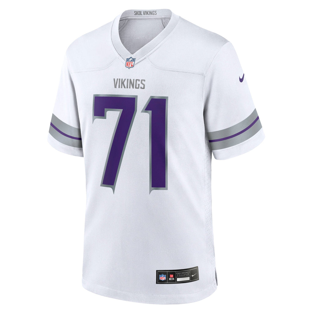 Men's Minnesota Vikings Christian Darrisaw Nike  White Alternate Game Jersey