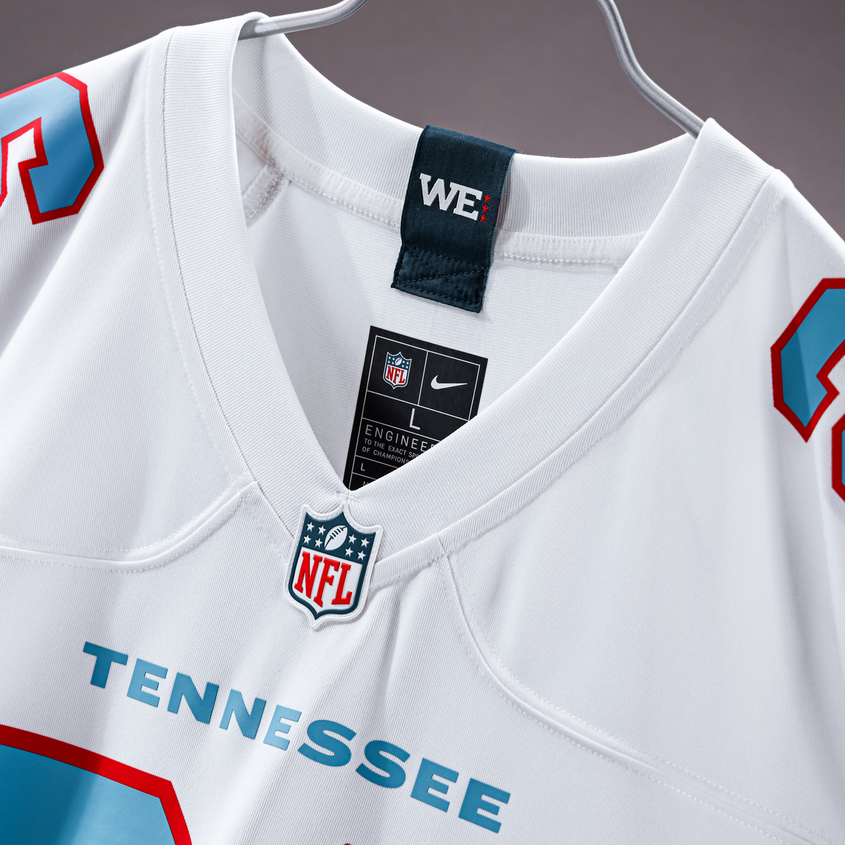 Men's Tennessee Titans Wan'Dale Robinson Nike Light Blue Team Game Jersey