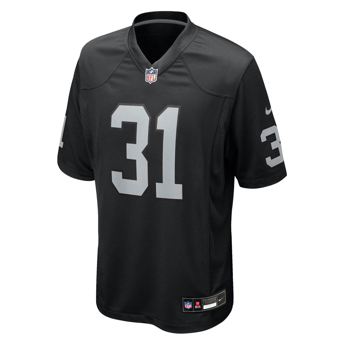 Men's Las Vegas Raiders Raheem Mostert Nike  Black Team Game Jersey