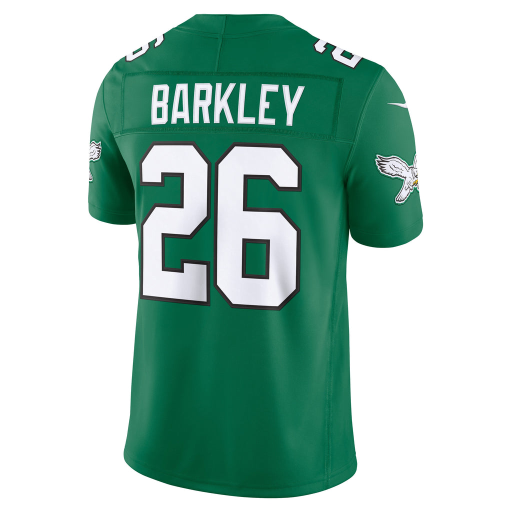 Men's Philadelphia Eagles Saquon Barkley Nike Black Alternate Vapor F.U.S.E. Stitched Limited Jersey