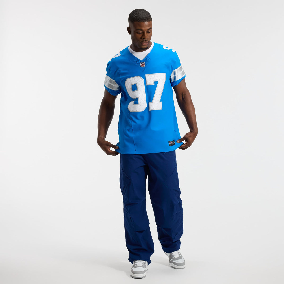 Men's Detroit Lions Aidan Hutchinson Nike Black Alternate Vapor F.U.S.E. Elite Jersey