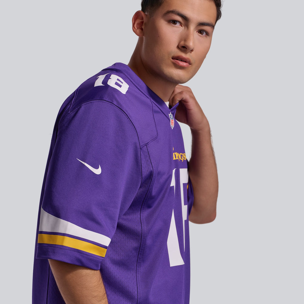 Men's Minnesota Vikings Justin Jefferson Nike Purple Player Game Jersey