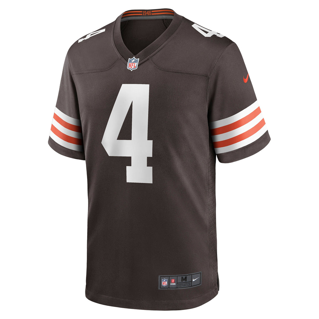 Men's Cleveland Browns Deshaun Watson Nike White Game Jersey