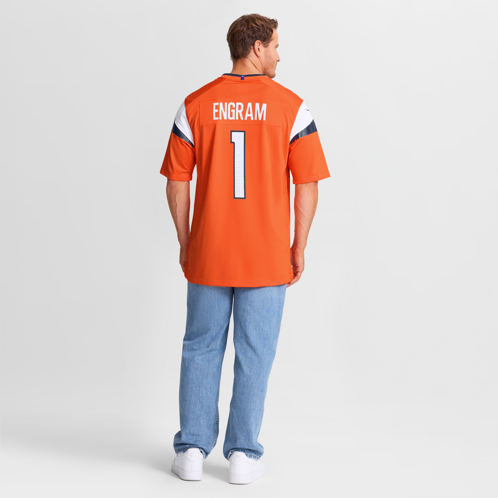 Men's Denver Broncos Evan Engram Nike  Orange Team Game Jersey