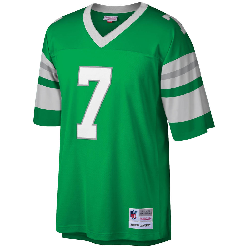 Men's Philadelphia Eagles Ron Jaworski Mitchell & Ness Kelly Green Legacy Replica Jersey