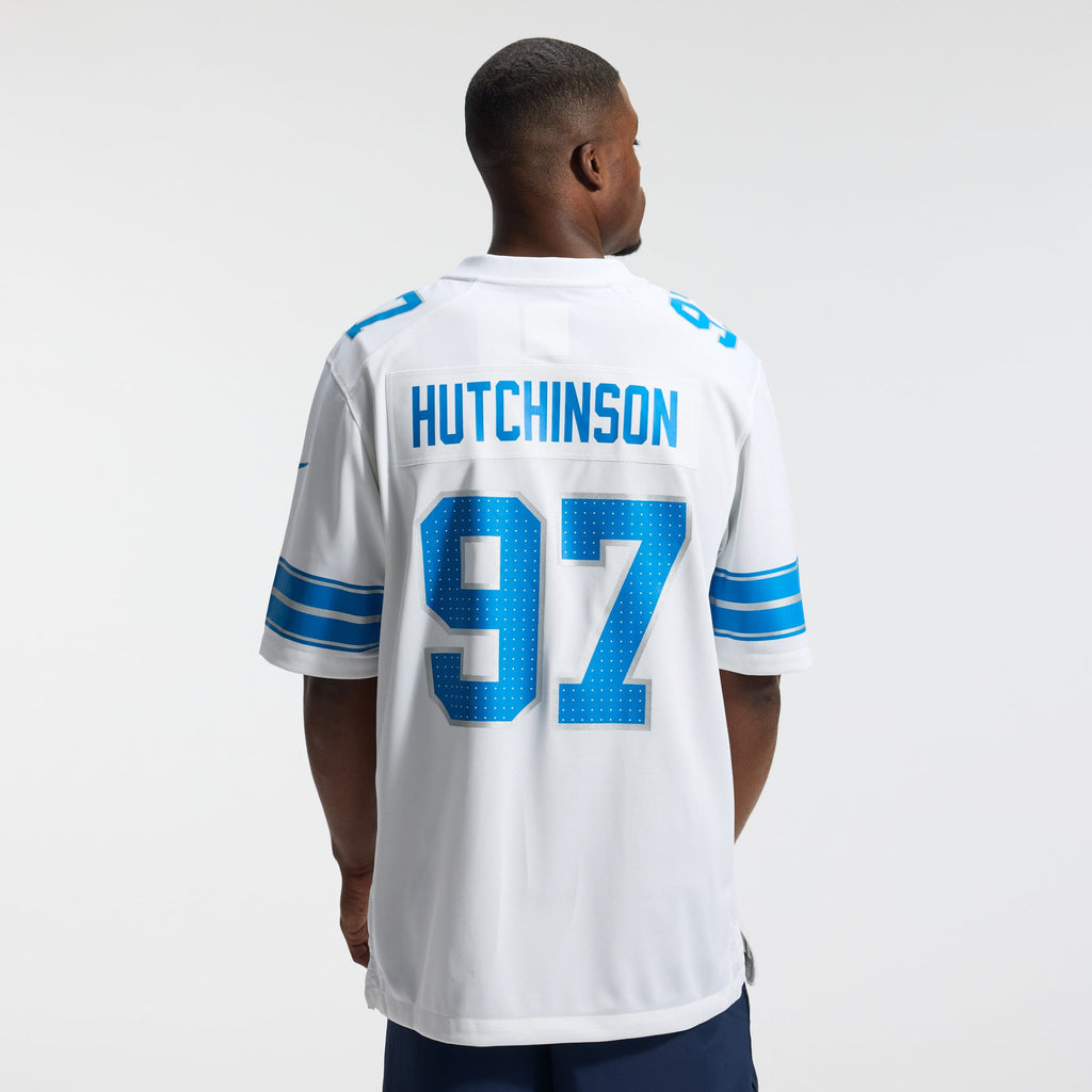 Men's Detroit Lions Aidan Hutchinson Nike Blue Game Jersey