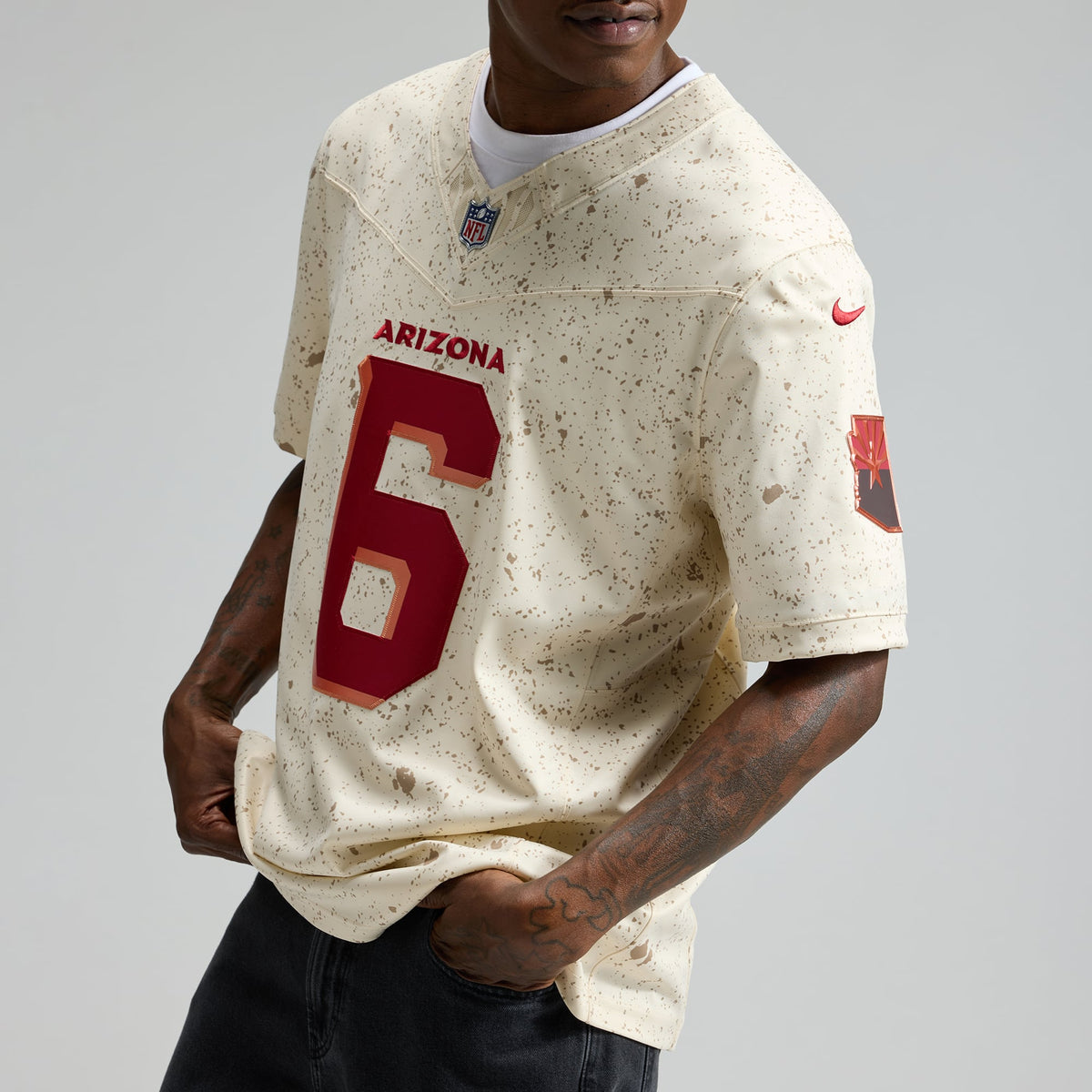 Men's Arizona Cardinals James Conner Nike Natural Rivalries Collection Stitched Limited Jersey