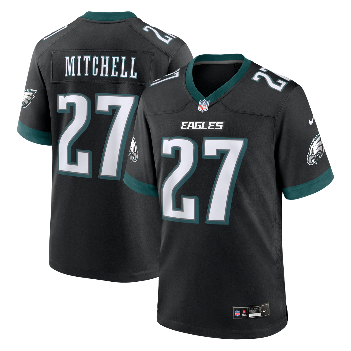 Men's Philadelphia Eagles Quinyon Mitchell Nike  Kelly Green Alternate Game Jersey