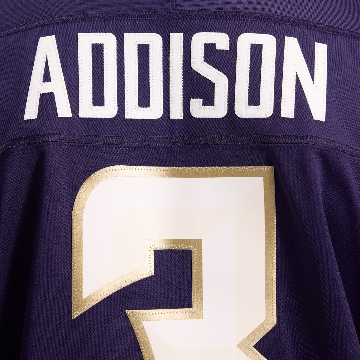Men's Minnesota Vikings Jordan Addison Nike Purple 2026 Rivalries Collection Stitched Limited Jersey