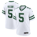 Men's New York Jets Garrett Wilson Nike Legacy White Game Jersey