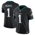Men's Philadelphia Eagles Jalen Hurts Nike Black Alternate Vapor F.U.S.E. Limited Jersey