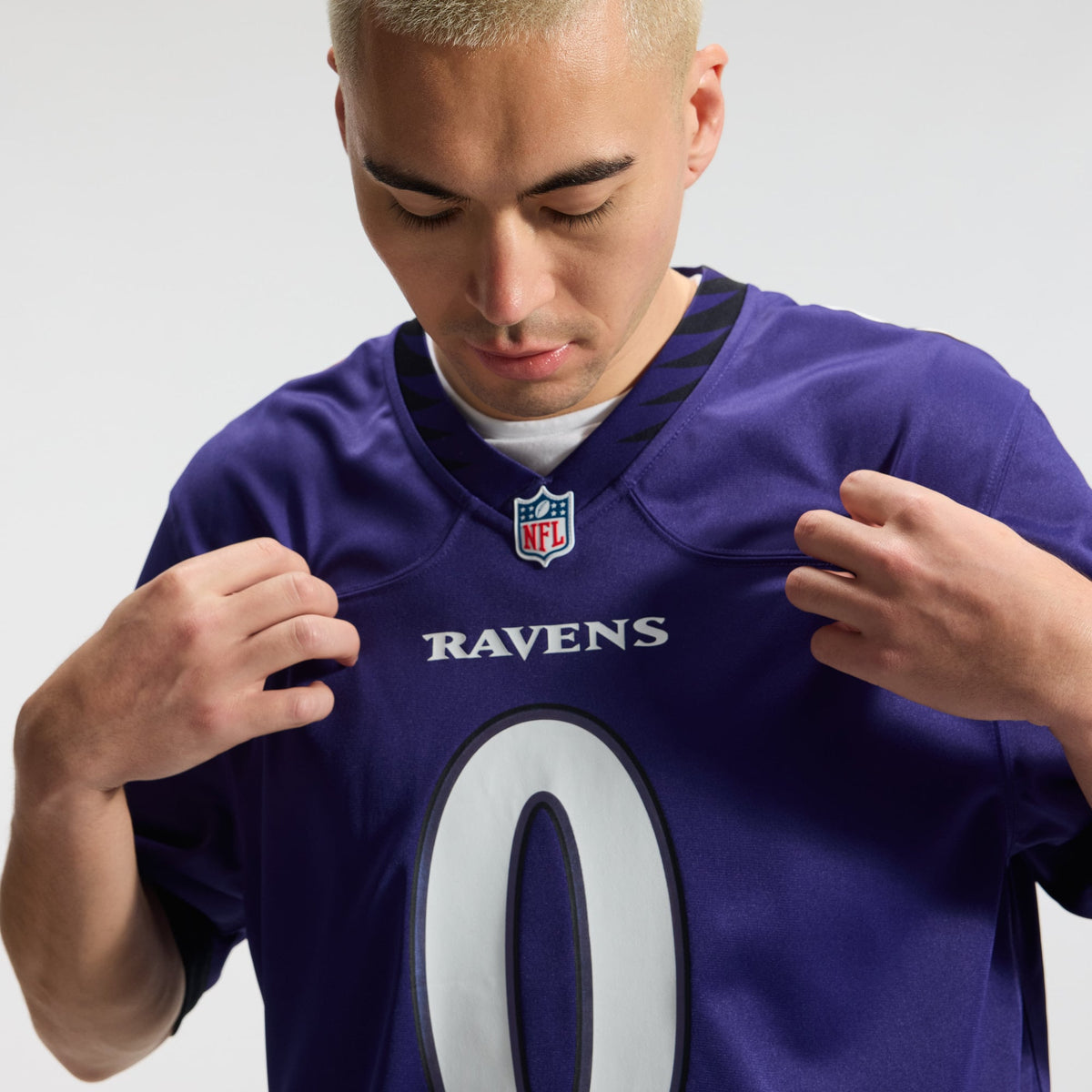 Men's Baltimore Ravens Roquan Smith Nike Purple Team Game Jersey