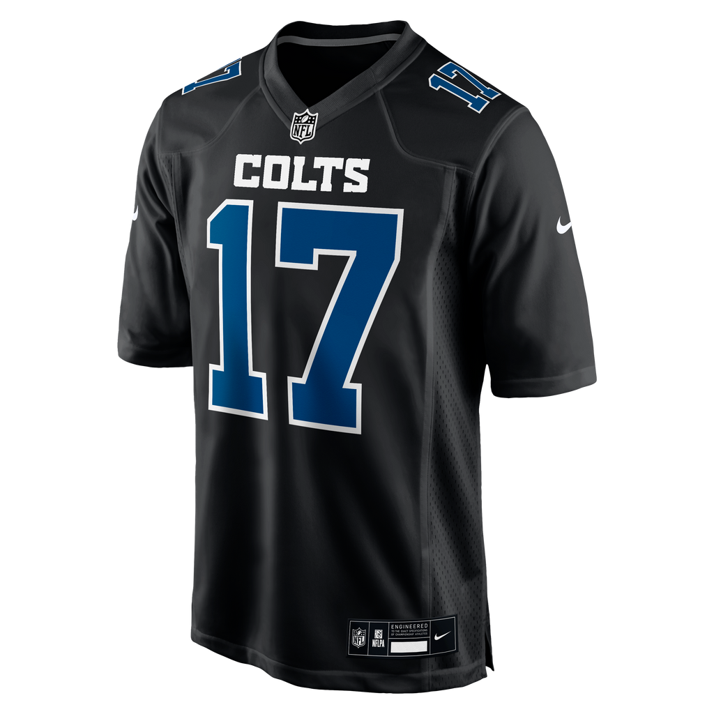 Men's Indianapolis Colts Daniel Jones Nike Carbon Black Fashion Game Jersey