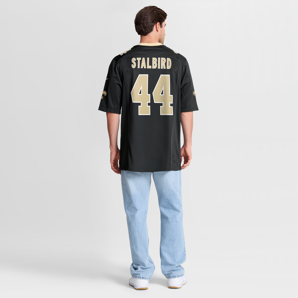 Men's New Orleans Saints Isaiah Stalbird Nike  Black Team Game Jersey