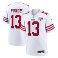 Men's San Francisco 49ers Brock Purdy Nike White 80th Anniversary Game Jersey