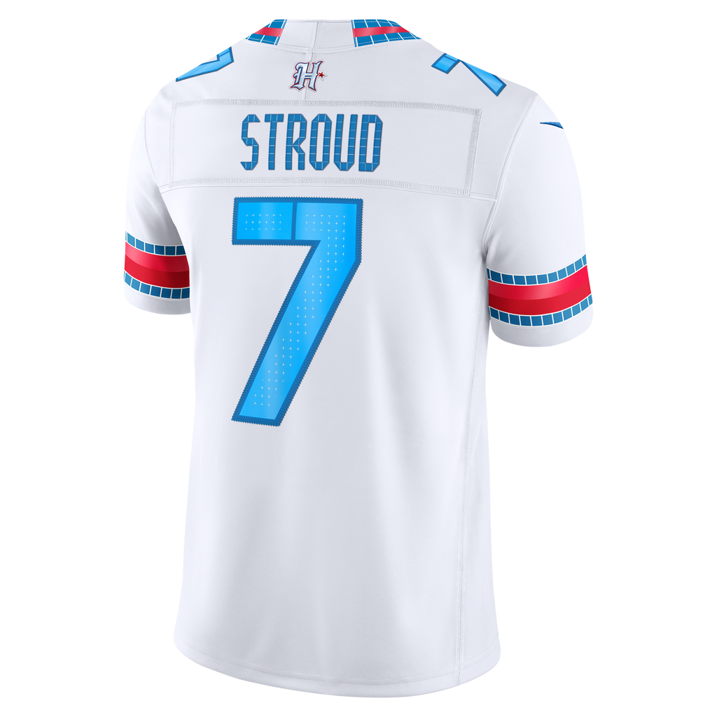 Men's Houston Texans C.J. Stroud Nike White 2026 Rivalries Collection Stitched Limited Jersey