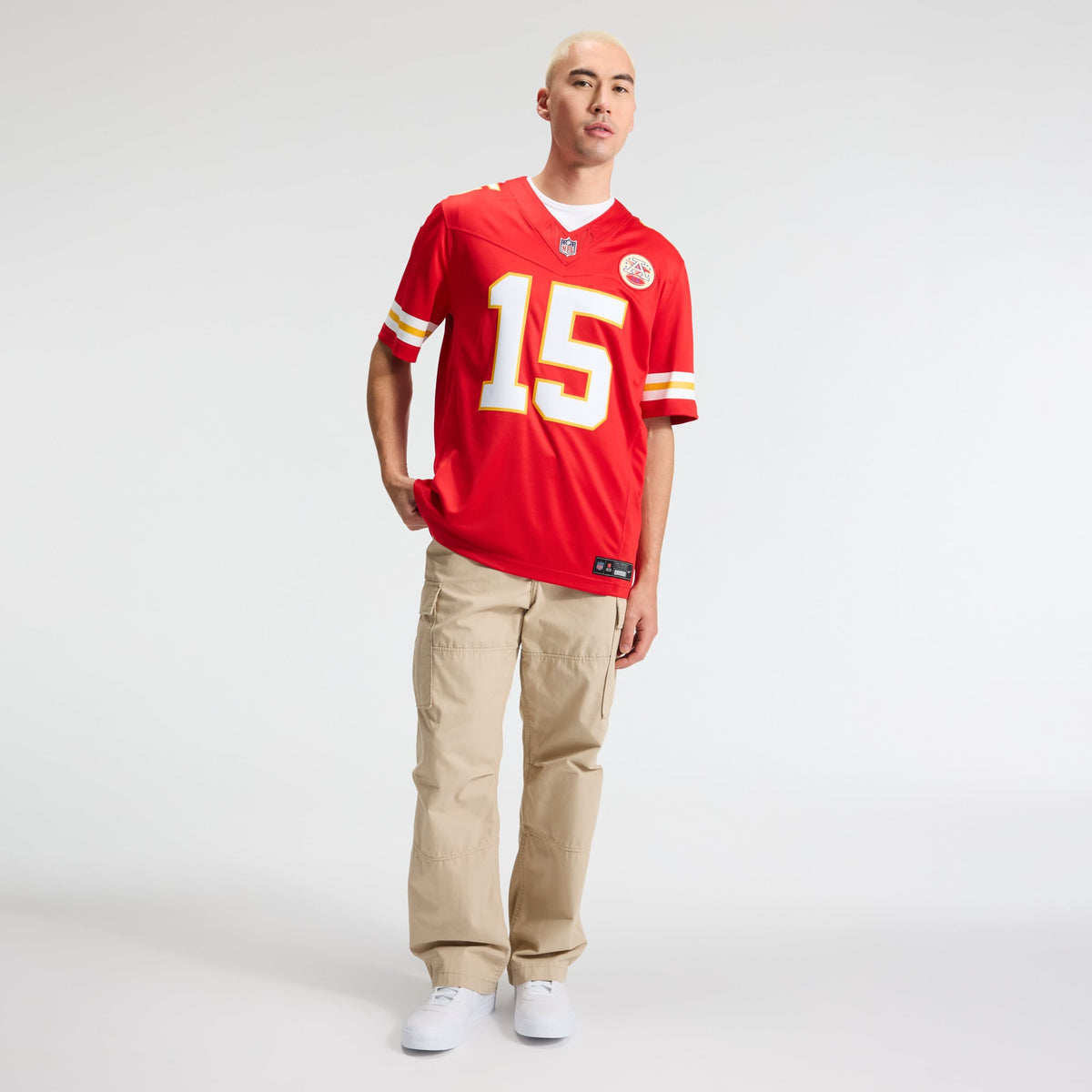 Men's Kansas City Chiefs Patrick Mahomes Nike White Vapor F.U.S.E. Stitched Limited Jersey