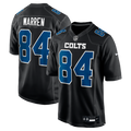 Men's Indianapolis Colts Tyler Warren Nike Carbon Black Fashion Game Jersey