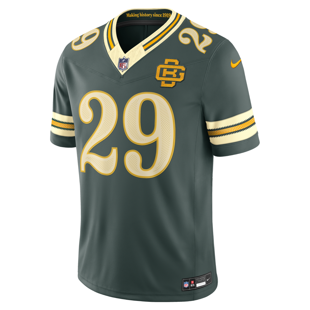 Men's Green Bay Packers Xavier McKinney Nike Green 2026 Rivalries Collection Stitched Limited Jersey