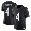 Men's Baltimore Ravens Zay Flowers Nike Black Alternate Alternate Vapor F.U.S.E. Stitched Limited Jersey