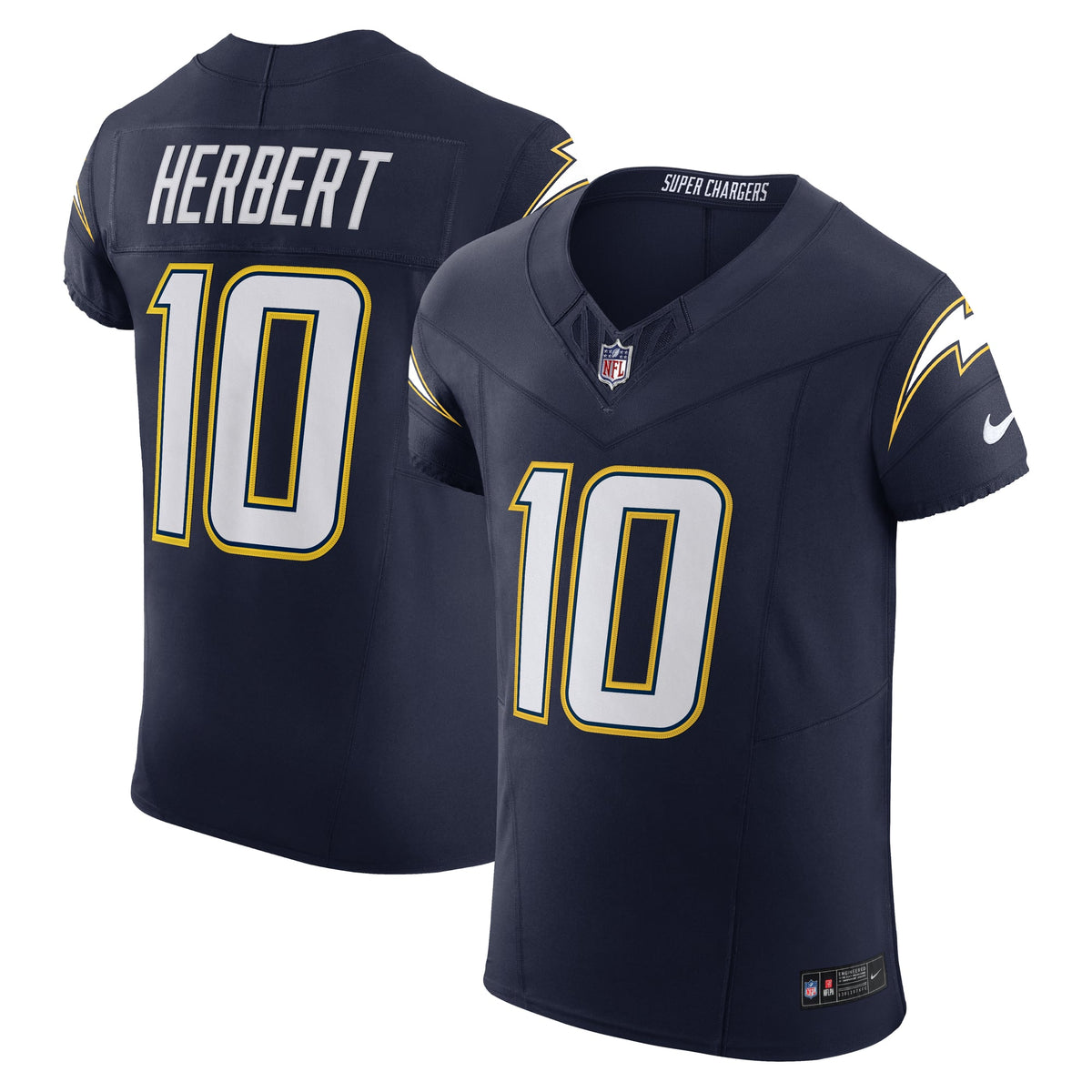 Men's Los Angeles Chargers Justin Herbert Nike Navy Alternate Vapor F.U.S.E. Elite Jersey
