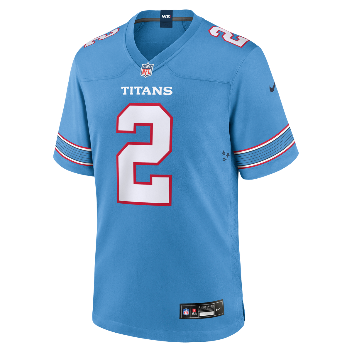 Men's Tennessee Titans Tyjae Spears Nike Light Blue Game Jersey